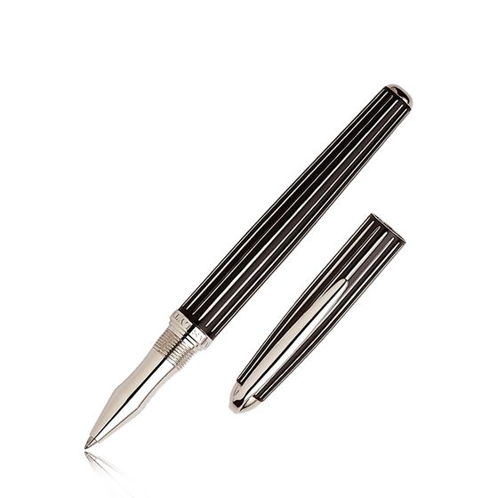 Johnson-And-Boswell-Rollerball-Pen-Black-Lacquer-Base