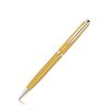 Johnson-And-Boswell-Ballpoint-Pen-Mustard-Silver-Plate-Lacquer-Base