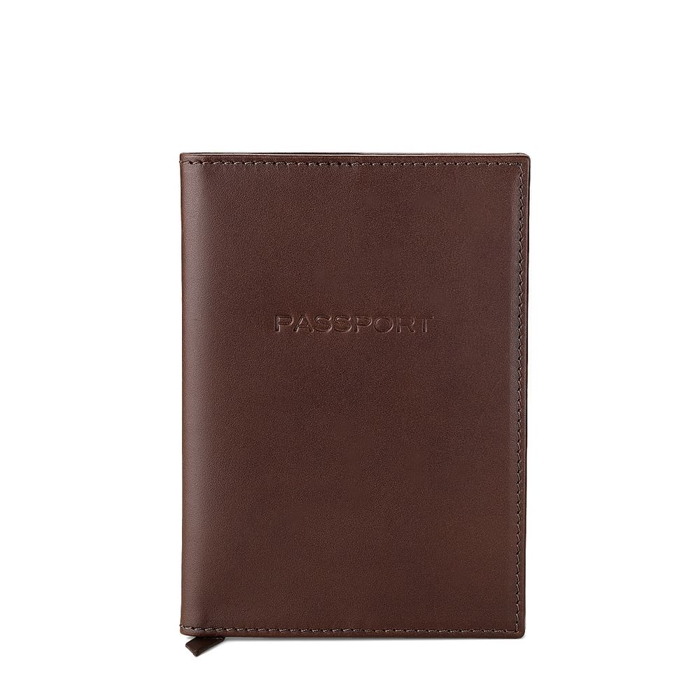 Passport Holder Smooth Leather Chocolate Travel Wallet Thomas Lyte