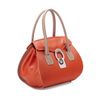 Eliza-Handbag-Bridle-Leather-Tangerine-Side-Base