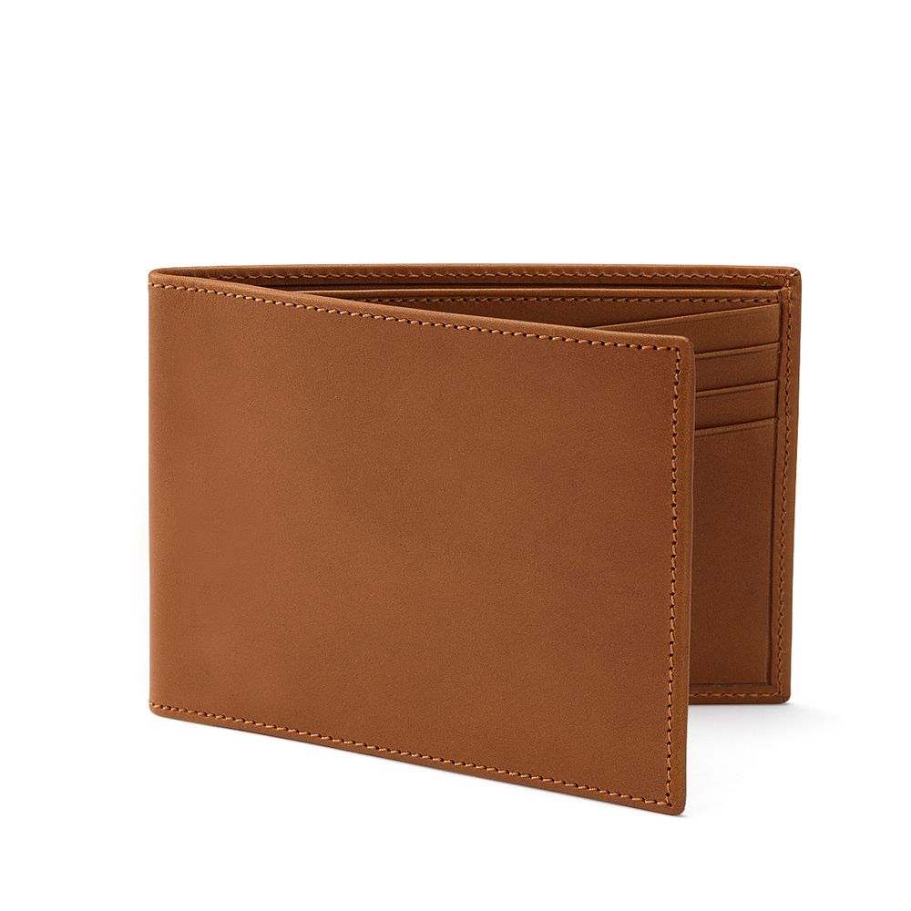 Classic Billfold Wallet Smooth Leather Tan | For Cards - Thomas Lyte