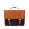 Albemarle-Satchel-Natural-And-Canvas-Leather-Petrol-Front-Base