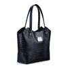 Kitty-Tote-Croc-Leather-Black-Side-Base